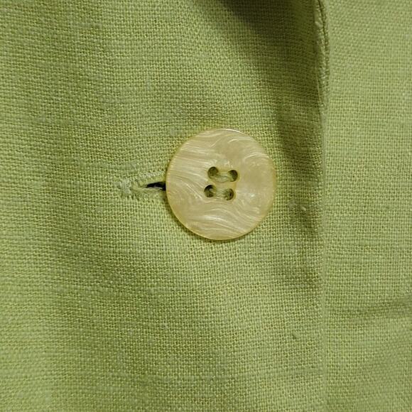 Coldwater Creek Chartreuse Linen Jacket - Picture 6 of 8